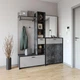 Прихожая Moreli KO-0002 1690x1880x380 мм Бетон темный-Бетон тефра - изображение 1