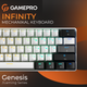 Клавиатура проводная GamePro Genesis Infinity MK130BW Outemu Swithes USB White - изображение 5
