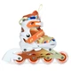 Детские раздвижные ролики A4156-XS-OR, размер 27-30 - изображение 1
