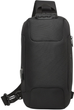 Torba rowerowa Wozinsky Premium Single Shoulder Anti-Theft with Organizer and USB Black (5907769372186) - obraz 1