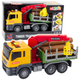 Вантажівка Lean Toys з краном для перевезення деревини зі світловими та звуковими сигналами Жовта 1:14 (21448) (5905991038443) - зображення 2