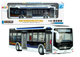Autobus elektryczny Lean Toys miejski metalowy ze światłami 1:42 Biały (20339) (5905991026280) - obraz 2