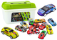 Zestaw zabawek Lean Toys Resoraki w walizce (20153) 50 szt (5905991023388) - obraz 1