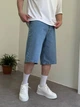 Мужские джинсовые шорты WE11 Baggy S голубые - изображение 4