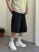 Мужские джинсовые шорты WE11 Baggy S графитовые - изображение 3