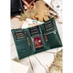 Кошелек женский кожаный Peterson PTN 55020-SH-0967 GREEN зеленый - изображение 4
