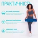Коврик для йоги и фитнеса EasyFit TPE+TC 6 мм двухслойный синий-желтый - изображение 2