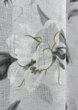 Тюль батист, коллекция "Flora". Цвет белый с серым принтом. Код 1681т - изображение 4