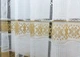 Тюль сетка высотой 1,6м., коллекции "Juli". Цвет белый со светло-коричневым. Код 1721т - изображение 4