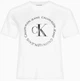 Футболка жіноча Calvin Klein Jeans Ck Round Straight Logo Women's T-Shirt S Біла (268924) - изображение 6