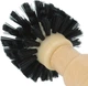 Щітка для очищення холдера / портафільтра від кави Coffee Brush пензлик / йоржик для кавоварки / кавомашини, 58 мм, бежевий (109526944) - зображення 5