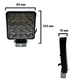 Дополнительная светодиодная LED лед мини/mini фара квадратная 48W 12-24V СИНЕГО ЦВЕТА (1 шт) - изображение 2