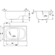 Ванна стальная BLB 105x70E без сидения B15Е12001 - изображение 2
