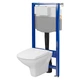 Комплект инсталляция Cersanit Aqua 50 QF + унитаз Cersanit Carina CleanOn с сиденьем duraplast Soft Close S701-816 - изображение 1