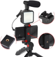 Zestaw blogera Platinet mikrofon + lampa LED + tripod + uchwyt to telefonu (PMVG4IN1) - obraz 6