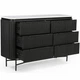 Комод з шухлядами Isabella, Lilac ice top and black wooden base - изображение 5