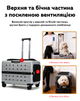 Контейнер-чемодан для переноски домашних питомцев CosmoPet CP-303 с колесиками 44×55×39см Grey - изображение 6