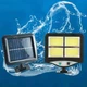 Уличный Cветильник фонарь Solar ligh BL BK-128 Аккумуляторный на Солнечной Батарее + Пульт ДУ и Датчик Движения Черный - изображение 10