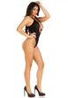 Боді Leg Avenue Opaque racer tank bodysuit Black One Size - зображення 4