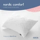 Подушка 50х70 см NORDIC IDEIA антиаллергенная белая холлофайбер, стеганный чехол 4712110 - изображение 8