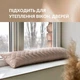 Подушка валик 15х90 см декоративная IDEIA утеплитель для окон и дверей антиалергенная беж косичка 5022534 - изображение 3