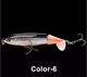 Воблер Topwater Пропбейт приманка 10.5 cm 14 g обертовий хвіст Color 6 - зображення 1