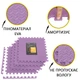 Мат-пазл (ластівчин хвіст) Cornix Mat Puzzle EVA 120 x 120 x 1 cм XR-0232 Purple - зображення 4