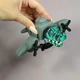 Фигурка подвижная Bombardiro Crocodilo Крокодило Бомбардиро градиент черно-зеленый - изображение 1