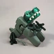 Фигурка подвижная Bombardiro Crocodilo Крокодило Бомбардиро градиент черно-зеленый - изображение 5