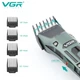 Профессиональная беспроводная машинка для стрижки волос VGR V-696 с зарядной базой - изображение 4