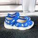 Тапочки детские для девочки Weestep голубые с принтом на липучках 29р (18,5 см) 5874 - изображение 1