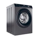 Пральна машина Haier фронтальна, 9кг, 1400, A+++, 60см, дисплей, пара, інвертор, люк чорний, прямий привід, cріблястий - изображение 4
