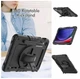 Чехол Carbon Armor Cover Tablet на Samsung Galaxy Tab S10 FE Plus (13.1") / защитный чехол для планшета с ремешком в комплекте / (черный) - изображение 5