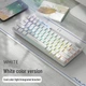 Мультимедійна міні-клавіатура Aula F3061 біла з RGB підсвічуванням та підставкою для телефона мембранна дротова - зображення 2