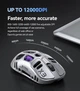Миша T-WOLF X3 бездротова ігрова з акумулятором, PAW 3311 , 12000 DPI 2,4G+Bluetooth Gray - зображення 3