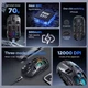 Мышь T-WOLF X3 беспроводная игровая с аккумулятором, PAW 3311, 12000 DPI 2,4G+Bluetooth Black - изображение 4