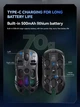 Мышь T-WOLF X3 беспроводная игровая с аккумулятором, PAW 3311, 12000 DPI 2,4G+Bluetooth Black - изображение 7