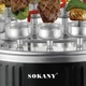 Электрошашлычница Sokany 11 шампуров вертикальная электрическая шашлычница аэрогриль 1500 Вт (FS361) - изображение 9