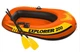 Двухместная надувная лодка Intex "Explorer 200", 58331, весла + насос, 186х94х41см, до 95кг - изображение 1