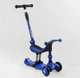 Самокат-велобег детский 3в1 трехколесный BS-27018 (4) Best Scooter, 3 колеса PU со светом, сиденья, амортизаторы, родительская ручка - изображение 1