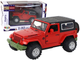 Auto terenowe Lean Toys metalowe z napędem frykcyjnym na baterie 1:32 Czerwone (16291) (5905679078242) - obraz 2