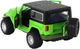 Auto terenowe Lean Toys metalowe z napędem frykcyjnym na baterie 1:32 Zielone (16292) (5905679078259) - obraz 4