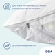 Подушка Super Soft Premium 70х70 см IDEIA искусственный пух антиаллергенная мягкая хлопок перкаль для сна - изображение 7
