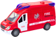 Wóz strażacki Lean Toys z dźwiękiem, światłami i napędem oraz z otwieranymi drzwiami Czerwone (3003) (5905991023357) - obraz 3