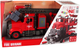 Wóz strażacki Lean Toys do rozkręcania z akcesoriami Czerwony (15923) (5905679074640) - obraz 1