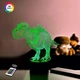 3D ночник "Динозаврик 2" (УВЕЛИЧЕННОЕ ИЗОБРАЖЕНИЕ) + пульт ДУ + сетевой адаптер + батарейки (3ААА) 3DTOYSLAMP - изображение 1
