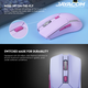 Беспроводная игровая мышь Fantech WGC2 Venom II Vibe, RGB, 800-4000DPI, 2.4GHz, 300mAh, 720h, Фиолетовый - изображение 5