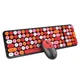 Бездротова клавіатура та миша T-Wolf TF350 Colorful, 2.4G, 800-1600DPI, Чорний/Червоний - зображення 2