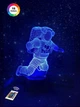 3D ночник "Космонавт 2" (УВЕЛИЧЕННОЕ ИЗОБРАЖЕНИЕ) + пульт ДУ + сетевой адаптер+ батарейки (3ААА) 3DTOYSLAMP - изображение 1