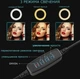 Кольцевая Led лампа LC 330 с креплением для телефона 33 см USB селфи кольцо для фото - изображение 8